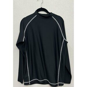 FootJoy Shirt Mens Small Black Thermal Base Layer Golf Long Sleeve Performance